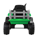 XL Kids Ride On Tractor 12V with Trailer Remote Green