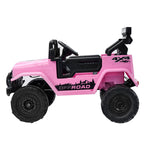 Ride-On Electric Jeep Car Bluetooth Pink Kids Toy Battery-Powered Vehicle