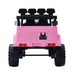 Ride-On Electric Jeep Car Bluetooth Pink Kids Toy Battery-Powered Vehicle