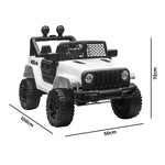 Kids Ride On Car 12V Electric Jeep Remote Vehicle Toy Cars Gift LED light