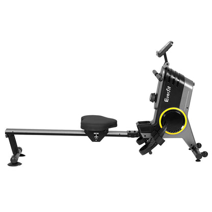 Rowing Machine 12 Levels Magnetic Rower Fitness Gym Cardio Workout