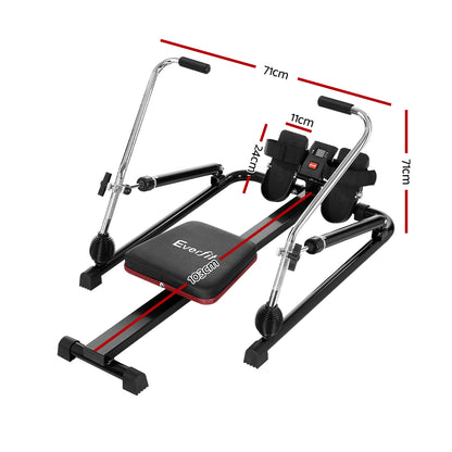Rowing Machine Rower Hydraulic Resistance Fitness Gym Home Cardio