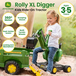 RT421022 Rolly Digger XL Ride-On Excavator Kids Toy 360° Rotation