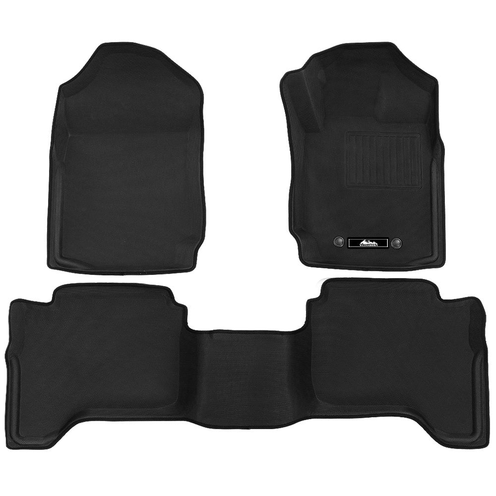 Car Floor Mats Rubber Compatible For Mazda Bt50 Dual Crew Cab