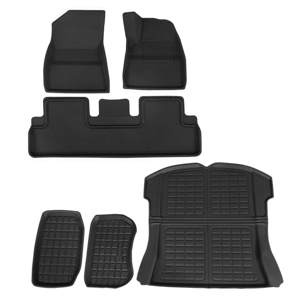  Car Rubber Floor Mats for Tesla Model 3 Trunk Toolbox Cargo Mat Carpet