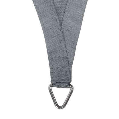 Shade Sail 3X3X4.3M Triangle 280Gsm 98% Grey Shade Cloth