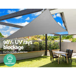 Sun Shade Sail Cloth Shadecloth Outdoor Canopy Triangle 280Gsm 6X6X6M