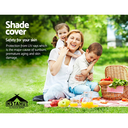 Shade Sail 6X6X6M Triangle 280Gsm 98% Grey Shade Cloth