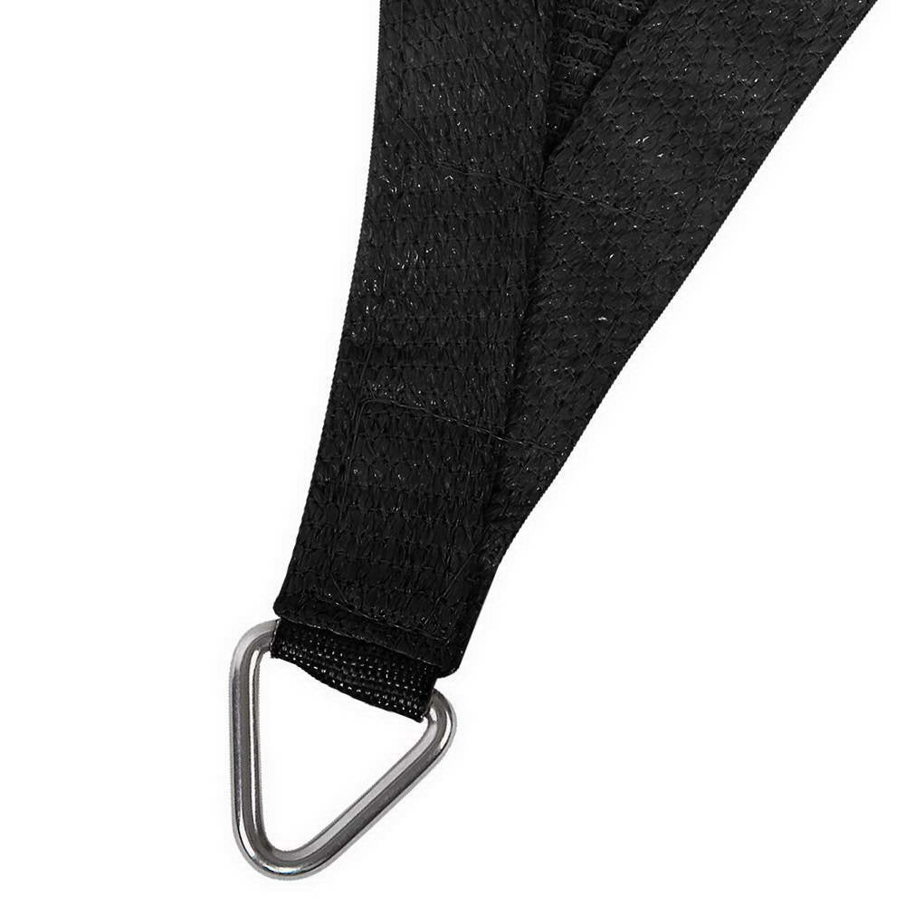 Shade Sail 3X6M Rectangle 280Gsm 98% Black Shade Cloth