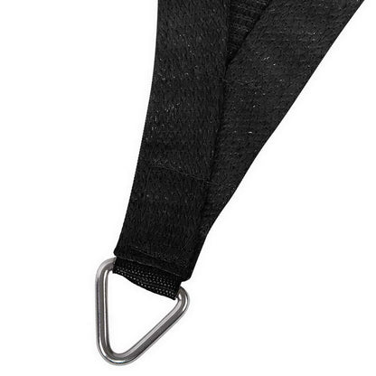 Shade Sail 3X6M Rectangle 280Gsm 98% Black Shade Cloth