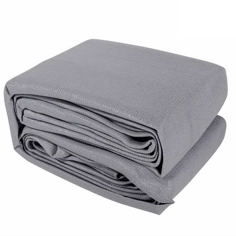 Shade Sail 4X6M Rectangle 280Gsm 98% Grey Shade Cloth
