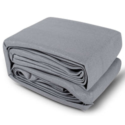 Shade Sail 5X6M Rectangle 280Gsm 98% Grey Shade Cloth