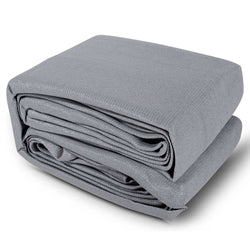 Shade Sail 6X6M Rectangle 280Gsm 98% Grey Shade Cloth