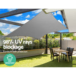 Instahut Outdoor Canopy Rectangle 280gsm 6x8m- Grey