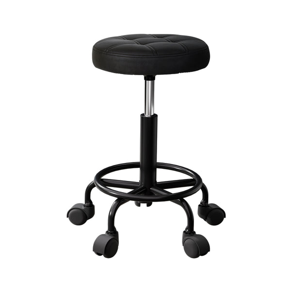  Salon Stool Round Swivel Chairs Black