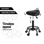 2X Salon Stool Saddle Swivel Chair