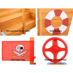 Boat Sand Pit With Canopy