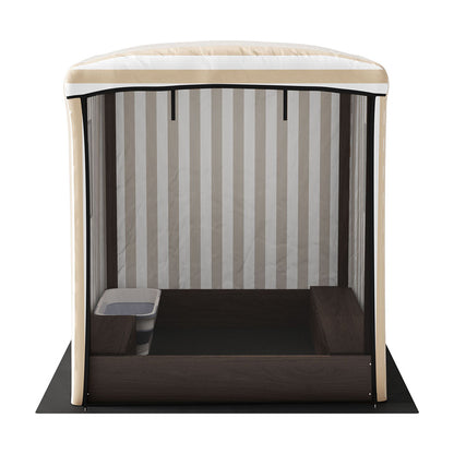 Kids Wooden Sandbox With Canopy & Window