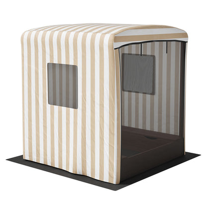 Kids Wooden Sandbox With Canopy & Window