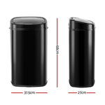 58L Motion Sensor Bin Rubbish Automatic Black