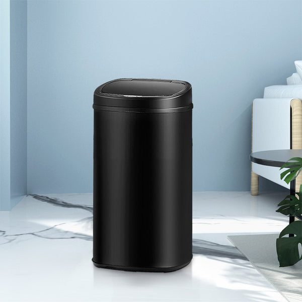  58L Motion Sensor Bin Rubbish Automatic Black