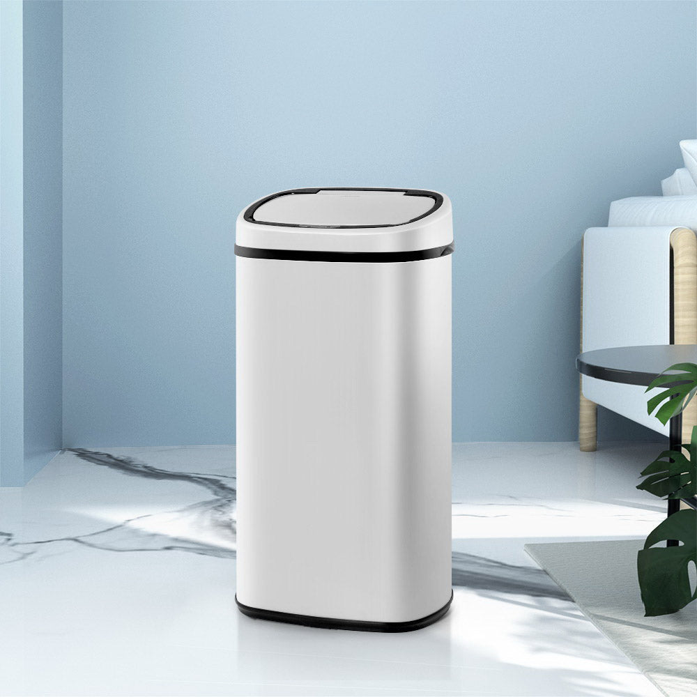 58L Motion Sensor Bin Rubbish Automatic White
