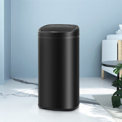 68L Motion Sensor Bin Rubbish Automatic Black