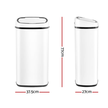 68L Motion Sensor Bin Rubbish Automatic White
