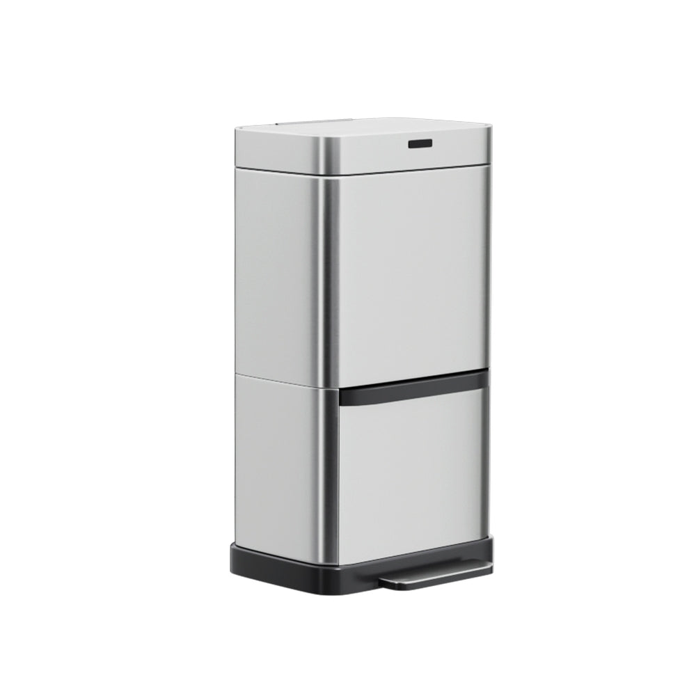 Stainless Steel 70L Motion Sensor Bin with Pedal Bins
