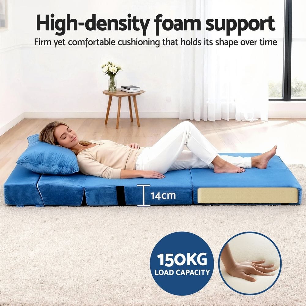 King Velvet Sofa Bed Lounge