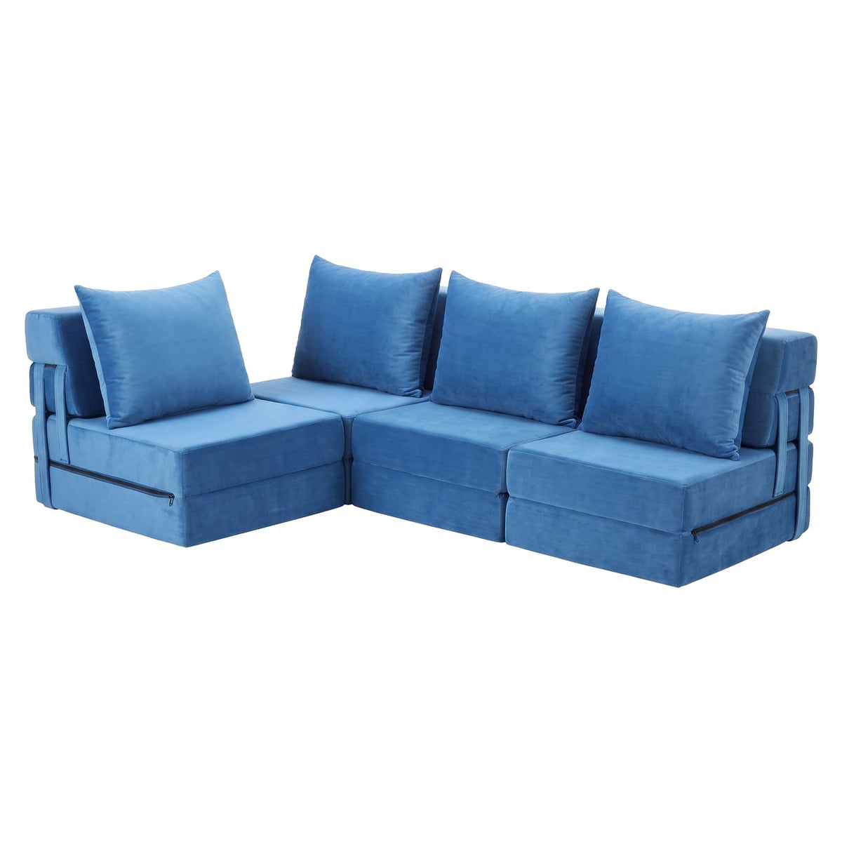 Blue sofa bed king, view 10