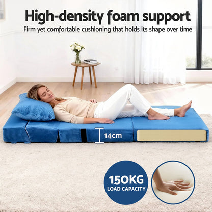Blue sofa bed king, view 7