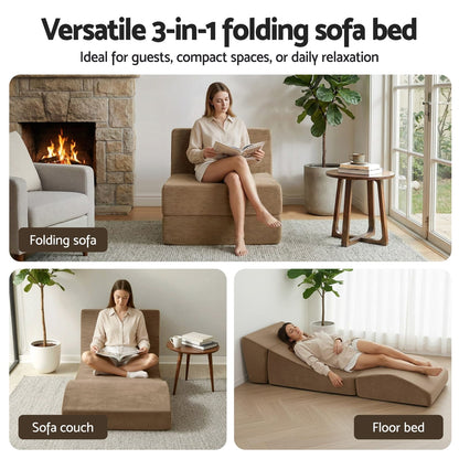 Folding Sofa Bed Velvet King