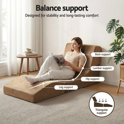 Folding Sofa Bed Velvet King