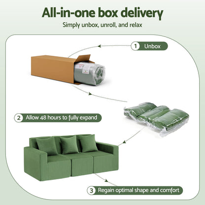 Modular Sofa Bed Green king