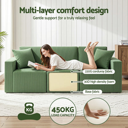 Modular Sofa Bed Green king