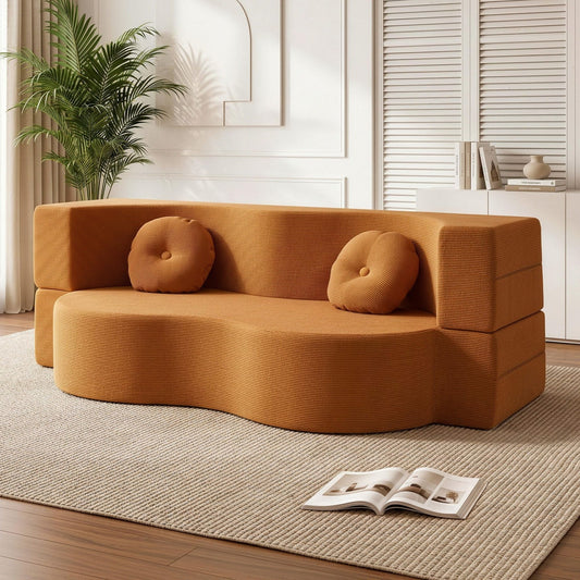 Folding Sofa Bed Futon Convertible Couch | HomeAndLiving