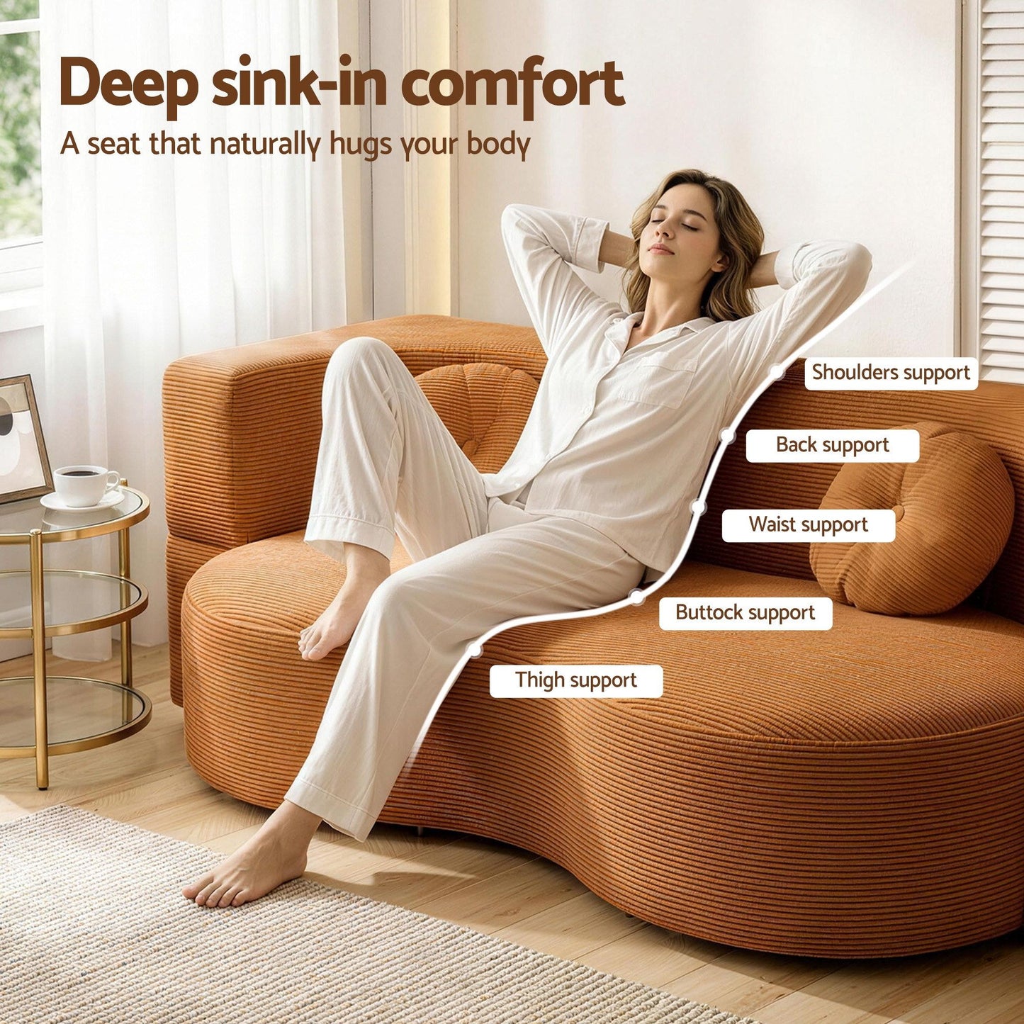 Folding Sofa Bed Futon Convertible Couch | HomeAndLiving