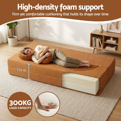 Folding Sofa Bed Futon Convertible Couch | HomeAndLiving