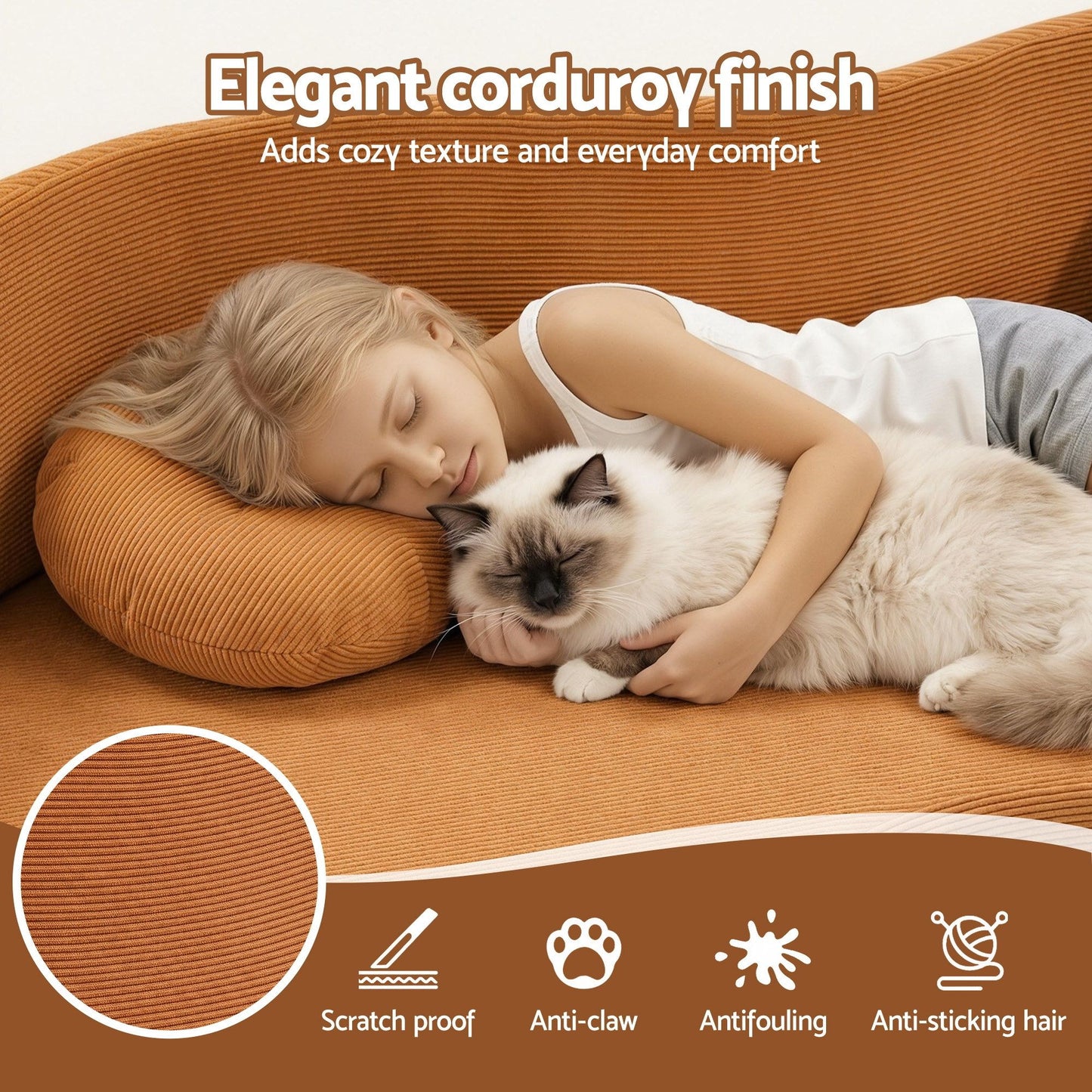 Folding Sofa Bed Futon Convertible Couch | HomeAndLiving