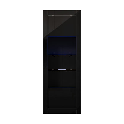 LED Display Cabinet Sideboard 170cm Black | HomeAndLiving