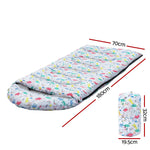 Kids Sleeping Bag 180cm Thermal for Camping & Hiking White