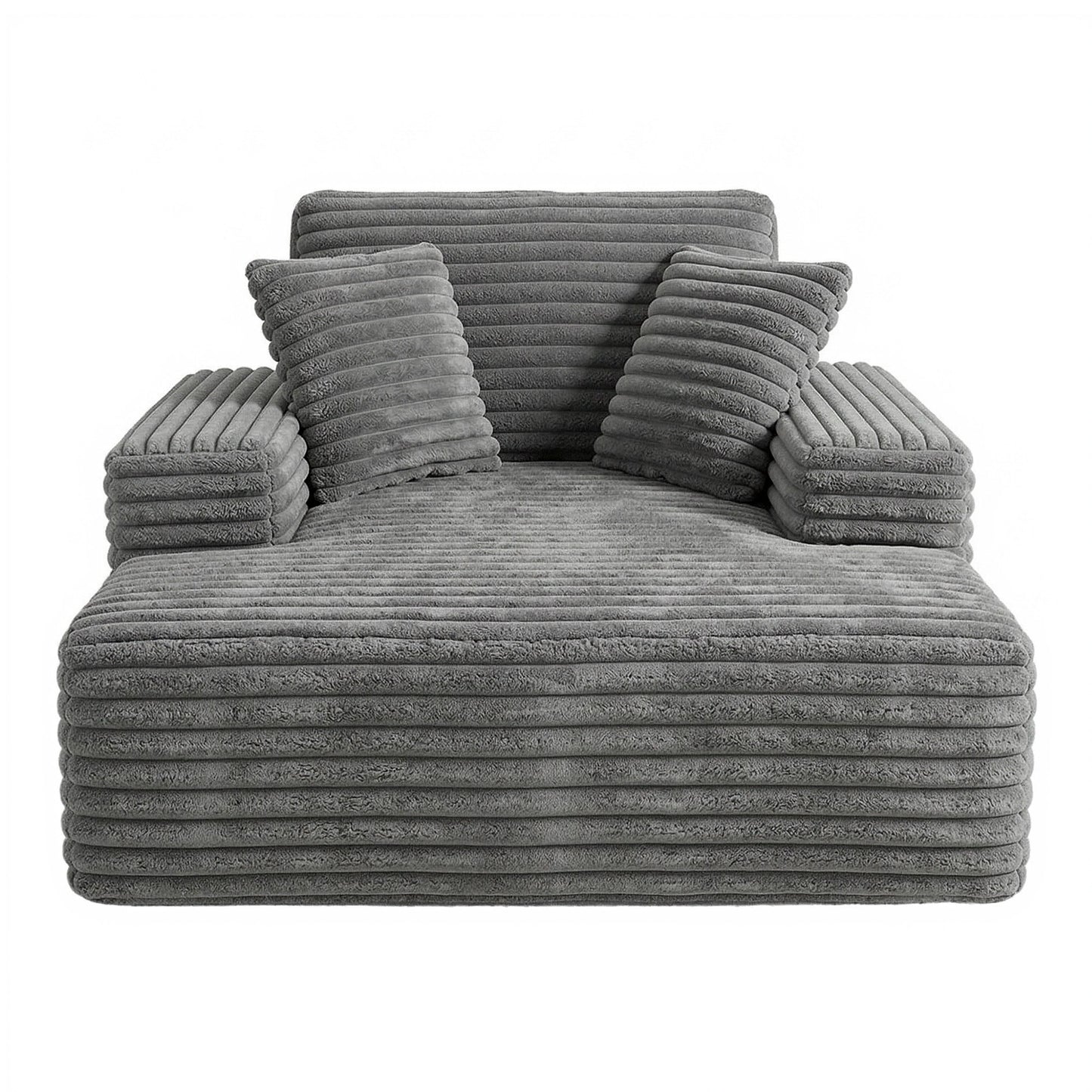 Sofa Bed Recliner Chair Pocket Spring Faux Fur | HomeAndLiving