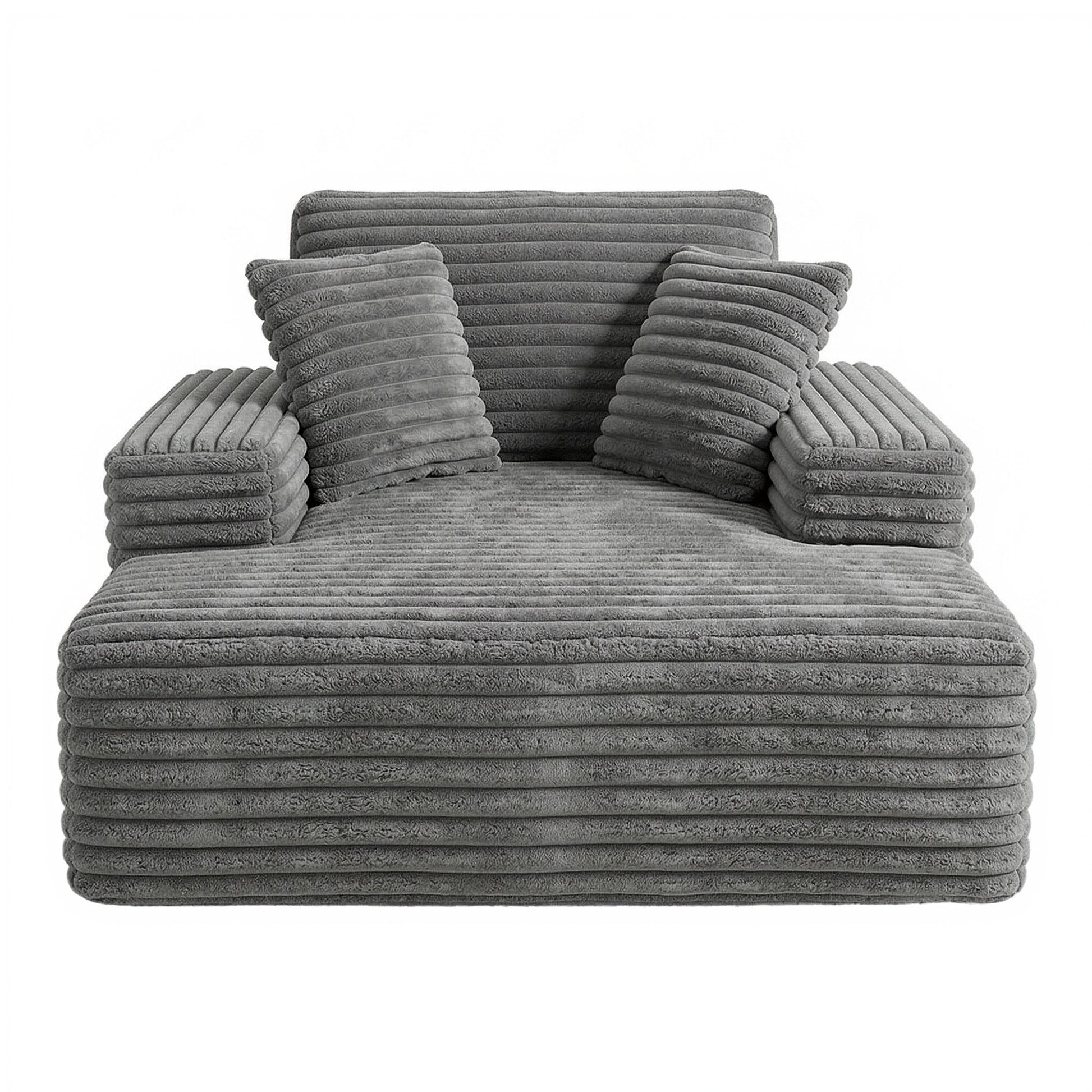 Sofa Bed Recliner Chair Pocket Spring Faux Fur | HomeAndLiving