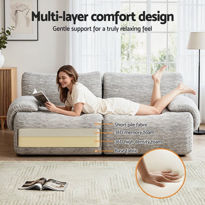 Grey 2 Seater Sofa Bed king