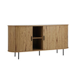 Buffet Sideboard Sliding Doors Pantry Cabinet Natural