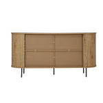 Buffet Sideboard Sliding Doors Pantry Cabinet Natural