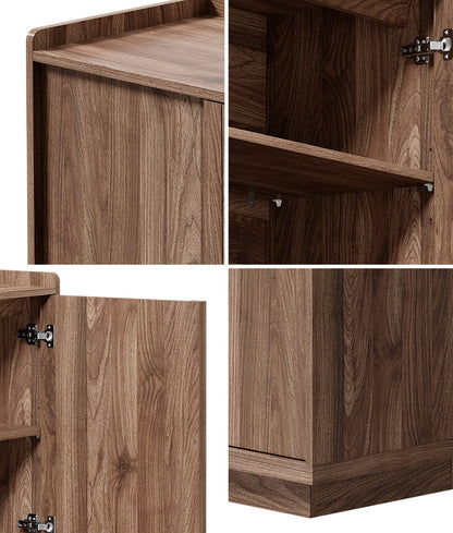 Sideboard 160cm Walnut 160x39x73cm