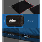 Weisshorn Sleeping Bag Bags Double Camping Hiking -10Â°C to 15Â°C Tent Winter Thermal Navy