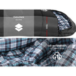Weisshorn Sleeping Bag Bags Single Camping Hiking -20Ã‚Â°C to 10Ã‚Â°C Tent Winter Thermal Grey